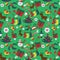 Seamless Christmas traditional pattern. New Year holiday