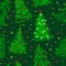 Seamless Christmas trees pattern