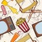 Seamless cinema pattern