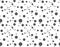 Seamless Circle Pattern. Vector Monochrome Dots Background. Abstract Grid Ornament. Pixel Graphic Design. Modern Textile