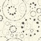 Seamless Circle Pattern. Vector Sparklers Background