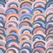 Seamless Circles Art Deco Design Pattern in Pastel Colors