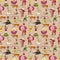 Seamless circus pattern