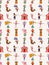 Seamless circus pattern