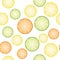 Seamless citrus background