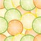 Seamless citrus background