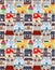 Seamless city pattern