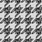 Seamless classic fabric houndstooth, pied-de-poule pattern