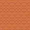 Seamless clay tile roof