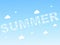 Seamless clouds summer background