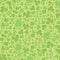 Seamless clover background. Green leaf quatrefoil.