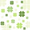 Seamless clover pattern