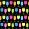 Seamless Cocktail Glasses Pattern