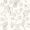 Seamless coctail pattern