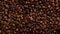 Seamless coffee bean texture, pattern, freshly roasted beans
