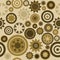 Seamless cogwheel pattern