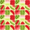 Seamless color background of part of a water-melon