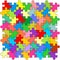 Seamless color puzzles background