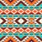 Seamless colorful aztec pattern