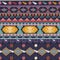 Seamless colorful aztec pattern with birds