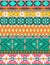 Seamless colorful aztec pattern with birds