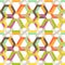 Seamless colorful background made of weaved hexagons