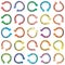 Seamless colorful cartoon horseshoes background