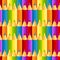 Seamless colorful crayons pattern background