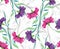 Seamless colorful fancy flower background