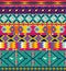 Seamless colorful geometricaztec pattern