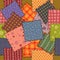 Seamless of colorful patchwork