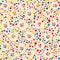 Seamless colorful pattern on light background.