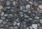 Seamless colorful pattern of wild blue stone flint. Abstract texture.