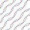 Seamless Colorful Rope Pattern. Repeat Design. Curved Waves,