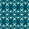 Seamless complex geometric blue and white contemporary pattern