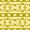 Seamless composite pattern olive green and muted yellow colors