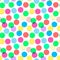 Seamless confetti pattern in candy colors