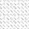 Seamless construction tools pattern grey on white background