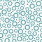 Seamless contrast pattern with small blue flowers on a white