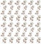 Seamless cotton pattern on white background. Ideal for wrapping paper, greeting cards, textile, wallpapers and decorations.