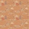 Seamless cowboy pattern with landscapes