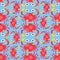 Seamless crab pattern