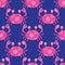 Seamless Crab pattern