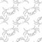 Seamless crab pattern. a drawing of a marine animal from a whole crab, drawn in sketch style, top view of a black