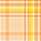 Seamless cream-colored, yellow and light orange checkered patter