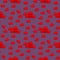 Seamless Creative Pattern of Red Hearts Heaps