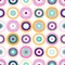 Seamless creative stylish doodle dots playful pattern