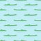 Seamless crocodile pattern. Alligators in water