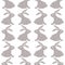 Seamless cross stitches rabbit pattern on white