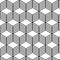 Seamless cubical linear texture pattern. optical illusion effect